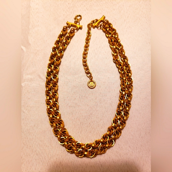 Gold-Tone Double Chain necklace
